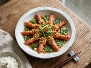 Garlic Steamed Shrimp