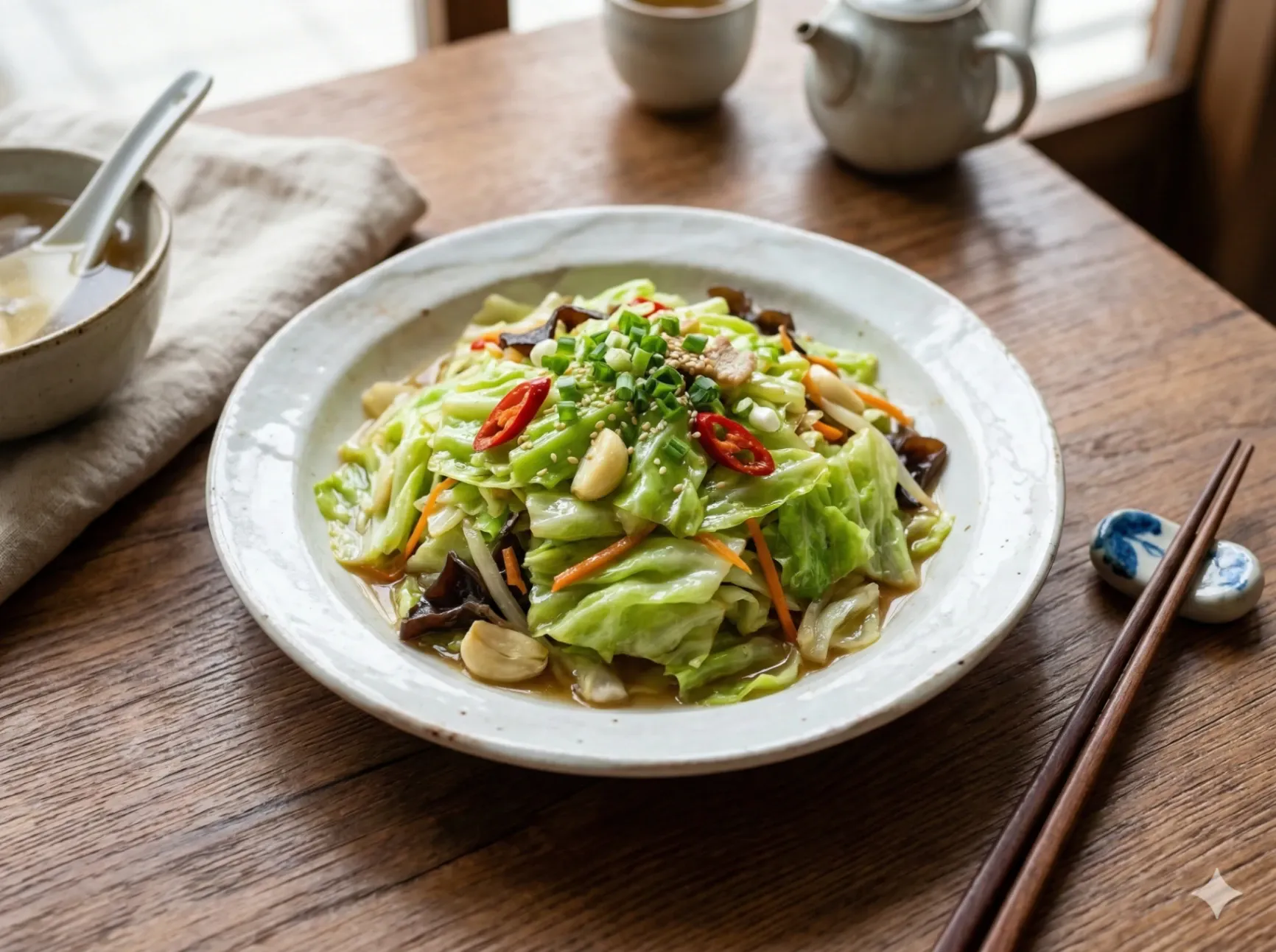 Taiwanese stir-fried cabbage