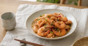 Garlic Double-Pepper Shrimp with Frozen Shell-On Shrimp