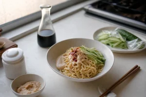 Taiwanese Cold Noodles with Sesame Peanut Sauce