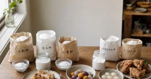 Taiwanese Flour and Starch Substitutes in Japan: Rice Flour, Tapioca Starch, Katakuriko, and Cornstarch