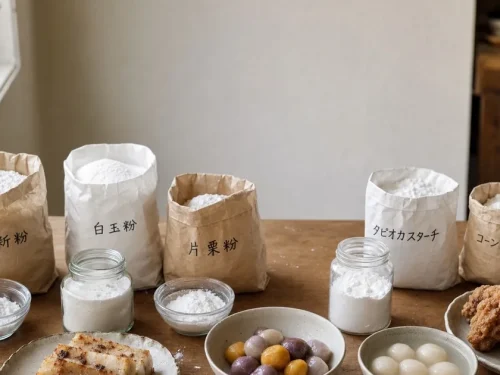Japanese supermarket flour and starch substitutes for Taiwanese cooking